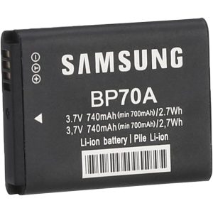 Samsung BP70A lítium-ionos újratölthető akkumulátor digitális fényképezőgéphez - 740 mAh