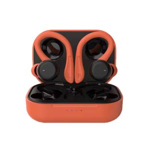 T40 vezeték nélküli audio headset, ZeyKat, Bluetooth 5.1, érintésvezérlés, vezeték nélküli, mágneses ház, vízálló, zajszűrés, Narancssárga