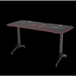   Flexispot Gaming Desk GD01 - játékasztal - acél váz, MDF felső-szövet pad, fekete