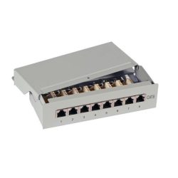 Uname - Mini patch panel 8xRJ45S Cat.6 - Tört fehér