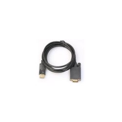   KÁBEL DISPLAYPORT 1.2V - VGA (APA-APA), 1.8M, FEKETE (CG607-1.8)