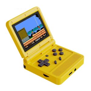 Powkiddy V90 3.0" IPS képernyő 64-bites retro kézi játékkonzol 16gb memóriával - Sárga