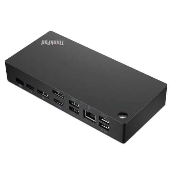 Lenovo 40AY0090EU Vezetékes notebook dokkoló/port, USB 3.2 Gen 1 (3.1 Gen 1) Type-C Fekete 