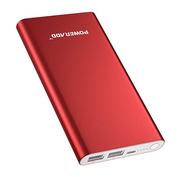 Poweradd 2nd Gen Pilot 2GS 10000mAh - powerbank  dual USB 3.4A piros szín