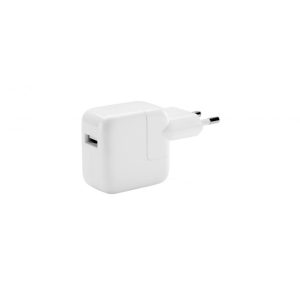 Apple gyári adapter/töltő, 220v-USB, 12W, iPhone/iPad/iPod-hoz, Fehér